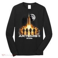 Artemis Launch To The Moon Astronaut Explorer Long Sleeve Shirt thumb 0