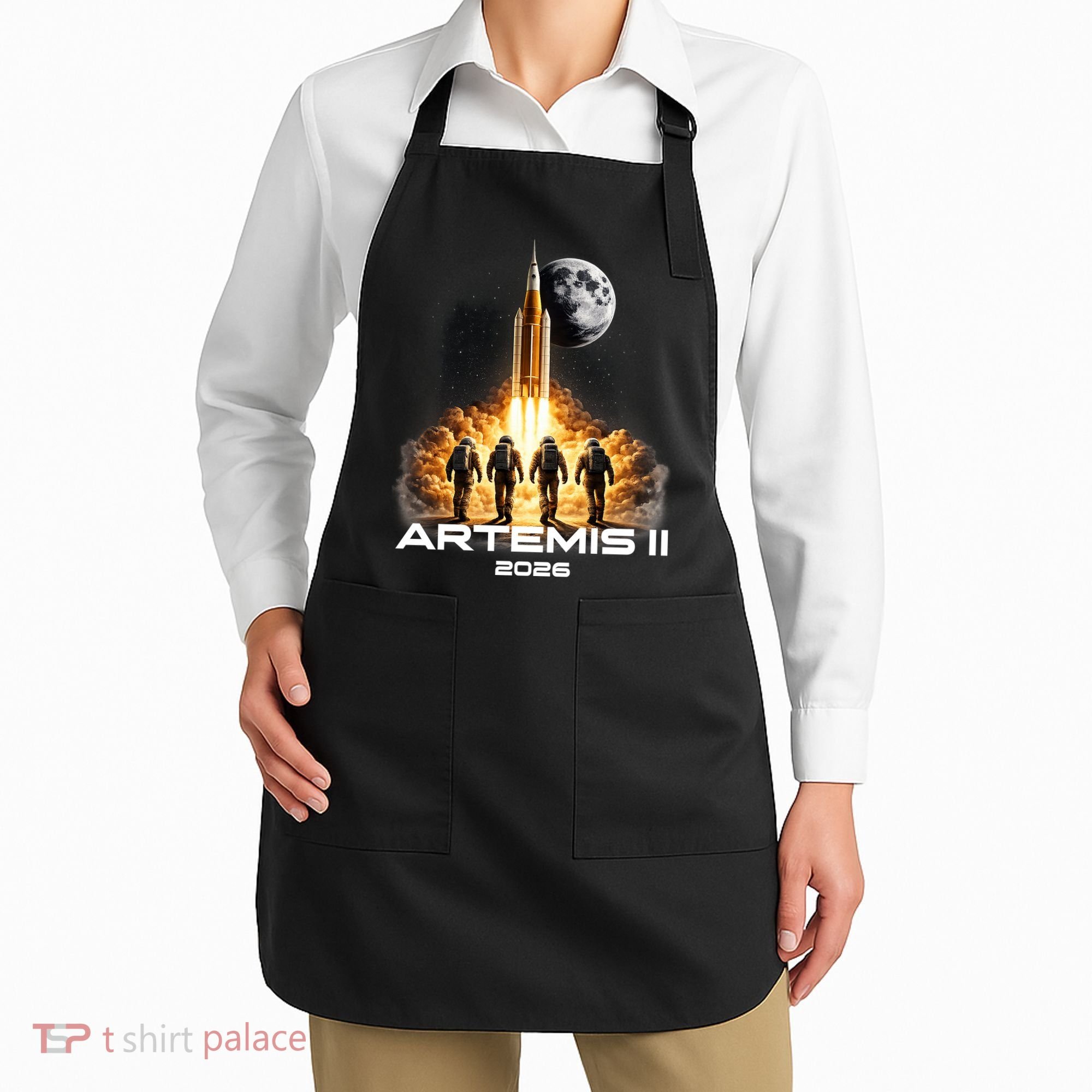 Artemis Launch To The Moon Astronaut Explorer Apron