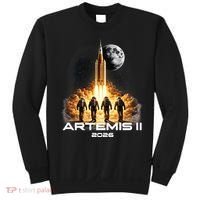 Artemis Launch To The Moon Astronaut Explorer Sweatshirt thumb 0