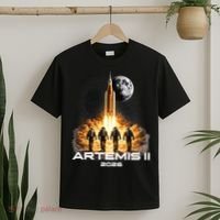 Artemis Launch To The Moon Astronaut Explorer T-Shirt thumb 2