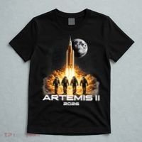 Artemis Launch To The Moon Astronaut Explorer T-Shirt thumb 5