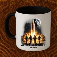 Artemis Launch To The Moon Astronaut Explorer Coffee Mug thumb 2