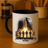 Artemis Launch To The Moon Astronaut Explorer Coffee Mug thumb 4