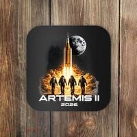 Artemis Launch To The Moon Astronaut Explorer Coaster thumb 0