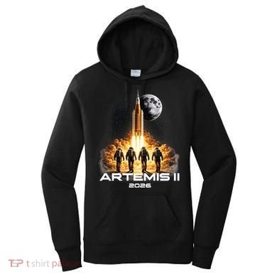 Artemis Launch To The Moon Astronaut Explorer Women's Hoodie