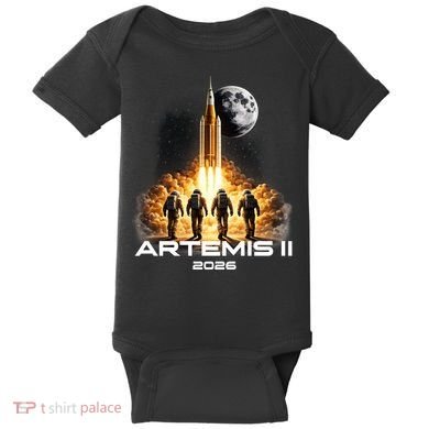 Artemis Launch To The Moon Astronaut Explorer Baby Bodysuit
