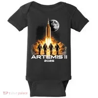 Artemis Launch To The Moon Astronaut Explorer Baby Bodysuit thumb 0
