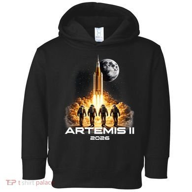 Artemis Launch To The Moon Astronaut Explorer Toddler Hoodie
