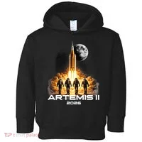 Artemis Launch To The Moon Astronaut Explorer Toddler Hoodie thumb 0