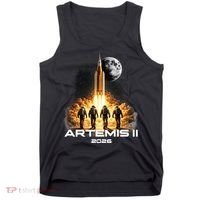 Artemis Launch To The Moon Astronaut Explorer Tank Top thumb 0