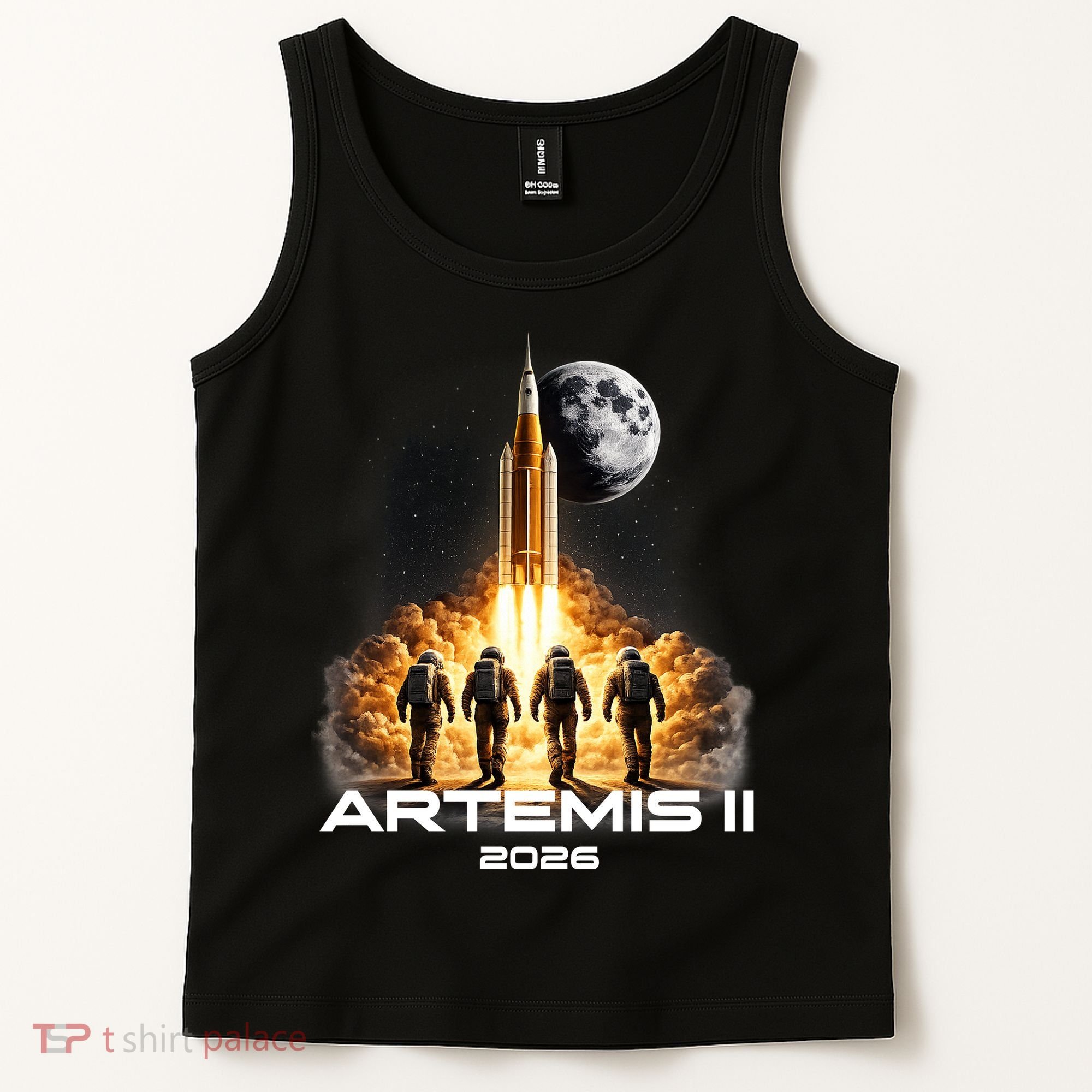Artemis Launch To The Moon Astronaut Explorer Tank Top