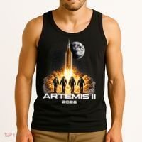 Artemis Launch To The Moon Astronaut Explorer Tank Top thumb 3