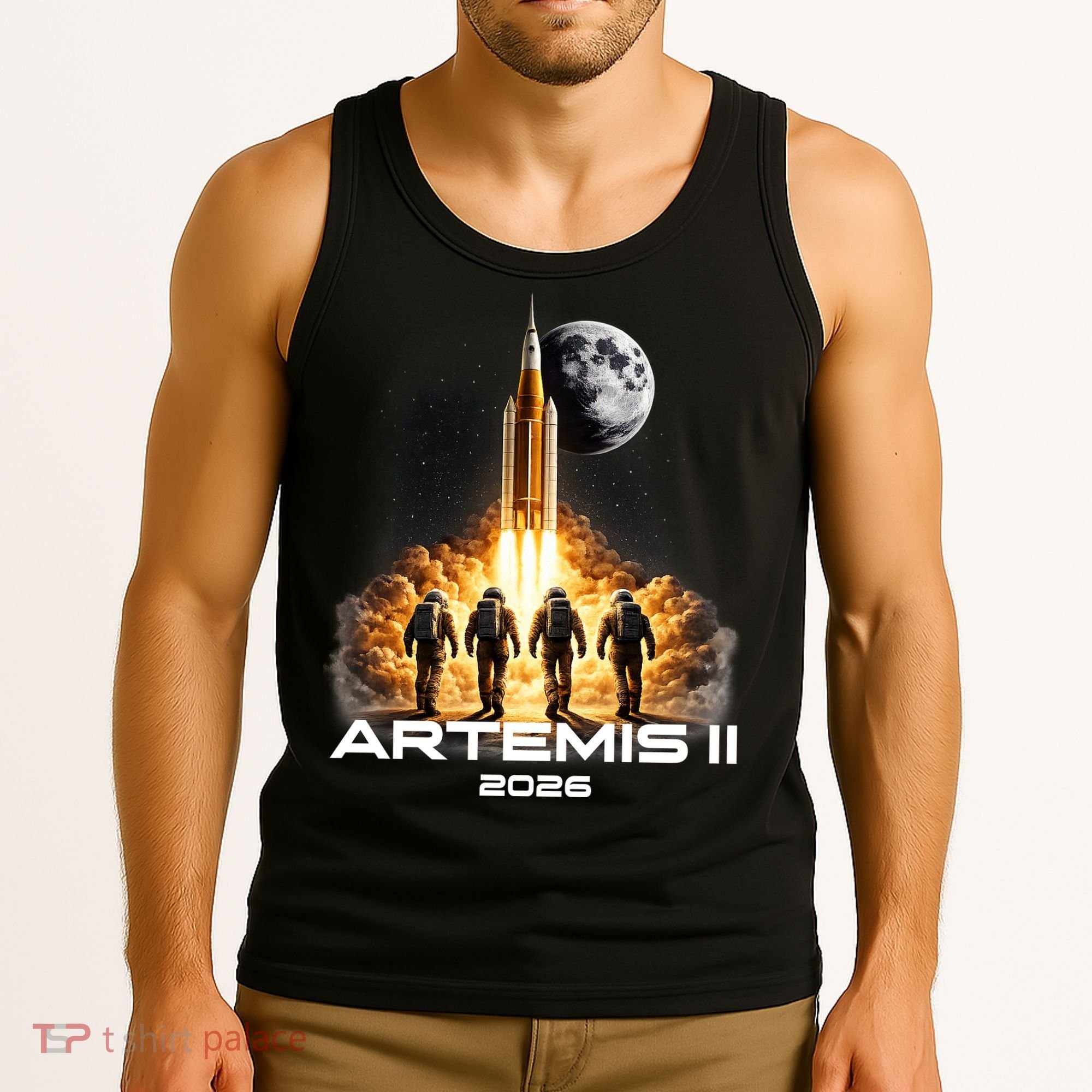 Artemis Launch To The Moon Astronaut Explorer Tank Top