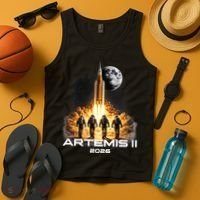 Artemis Launch To The Moon Astronaut Explorer Tank Top thumb 4