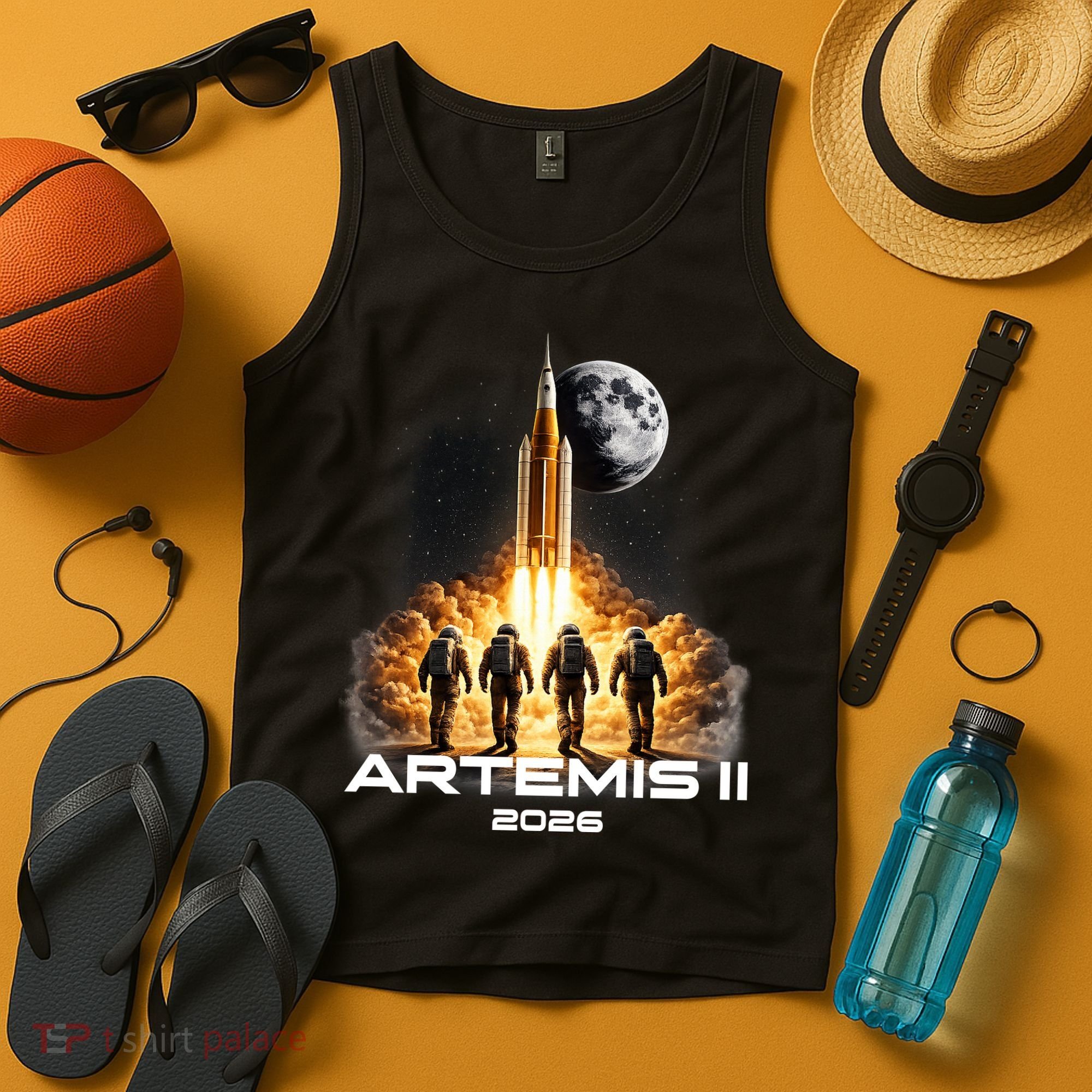 Artemis Launch To The Moon Astronaut Explorer Tank Top
