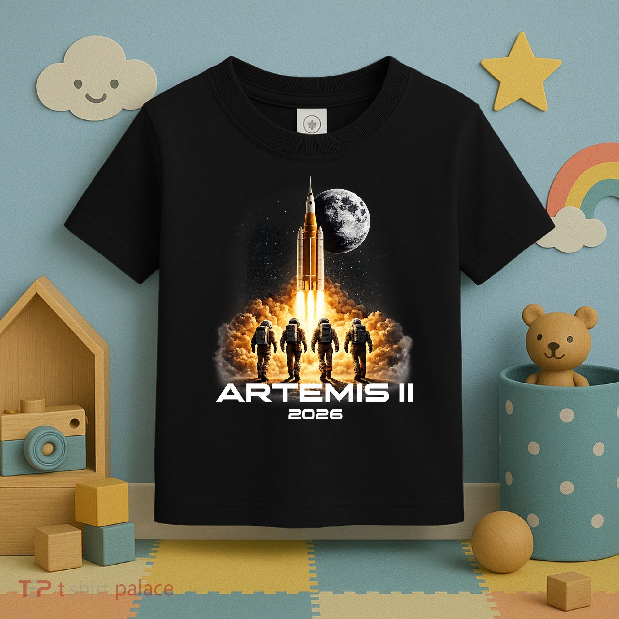 Artemis Launch To The Moon Astronaut Explorer Toddler T-Shirt