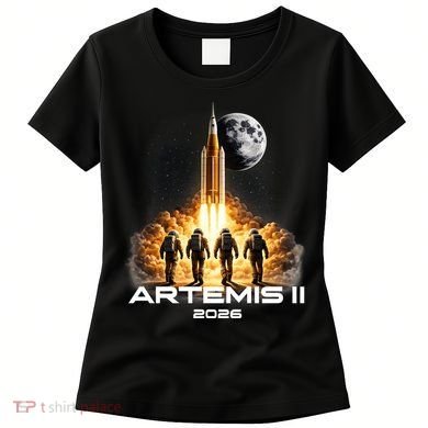Artemis Launch To The Moon Astronaut Explorer Women's T-Shirt