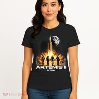 Artemis Launch To The Moon Astronaut Explorer Women's T-Shirt thumb 4
