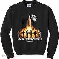 Artemis Launch To The Moon Astronaut Explorer Kids Sweatshirt thumb 0