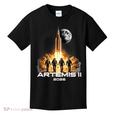 Artemis Launch To The Moon Astronaut Explorer Kids T-Shirt