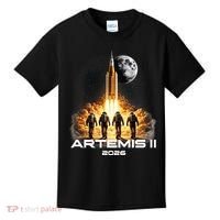 Artemis Launch To The Moon Astronaut Explorer Kids T-Shirt thumb 0
