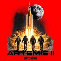 Artemis Launch To The Moon Astronaut Explorer Santa Hat thumb 1