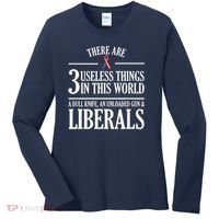 Anti Liberal TShirt: Useless Liberals, Liberal Tears Women's Long Sleeve Shirt thumb 0