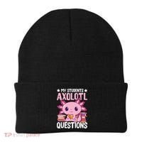 Axolotl Lover Teacher - My Students Axolotl Questions  Beanie thumb 0