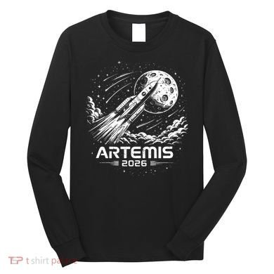 Artemis Launch To The Moon 2026 Long Sleeve Shirt