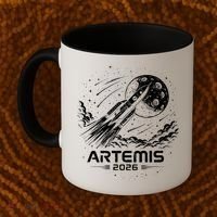 Artemis Launch To The Moon 2026 Coffee Mug thumb 2