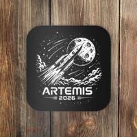 Artemis Launch To The Moon 2026 Coaster thumb 0