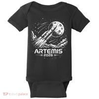 Artemis Launch To The Moon 2026 Baby Bodysuit thumb 0
