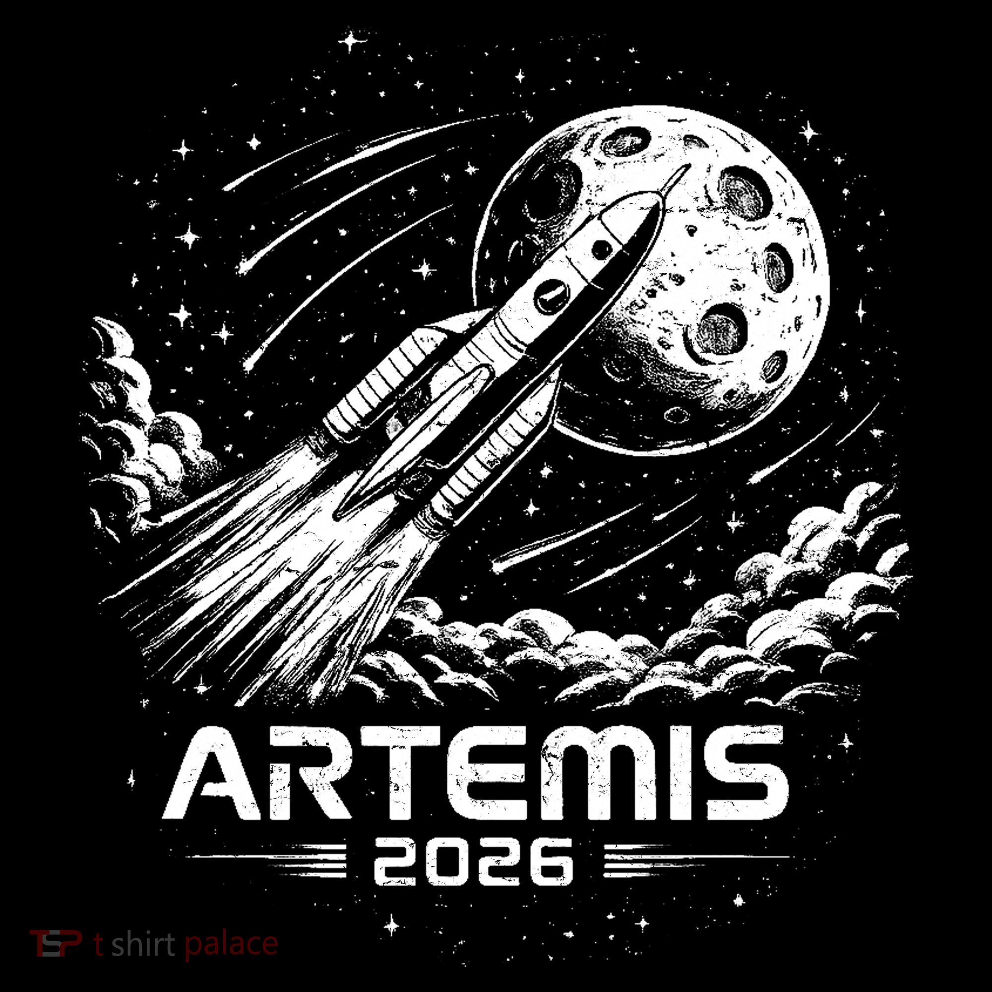 Artemis Launch To The Moon 2026 Toddler Hoodie