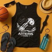 Artemis Launch To The Moon 2026 Tank Top thumb 4