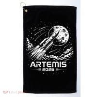 Artemis Launch To The Moon 2026 Golf Towel thumb 0
