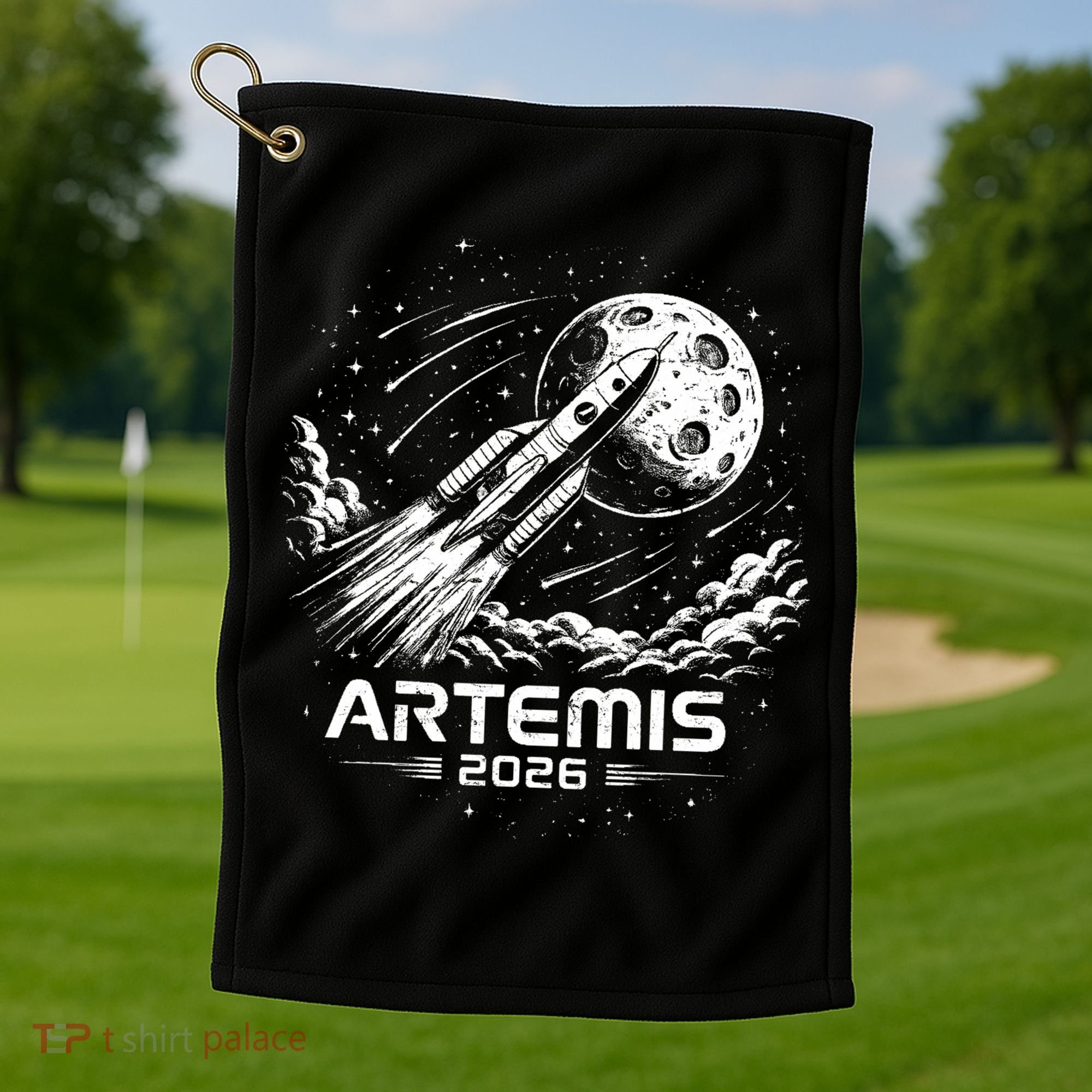 Artemis Launch To The Moon 2026 Golf Towel