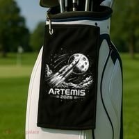 Artemis Launch To The Moon 2026 Golf Towel thumb 2