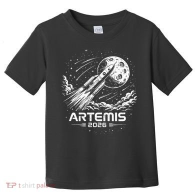 Artemis Launch To The Moon 2026 Toddler T-Shirt