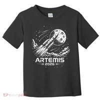 Artemis Launch To The Moon 2026 Toddler T-Shirt thumb 0