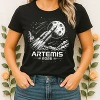Artemis Launch To The Moon 2026 Women's T-Shirt thumb 2
