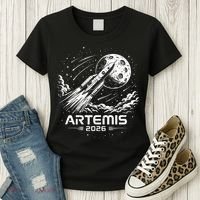 Artemis Launch To The Moon 2026 Women's T-Shirt thumb 3