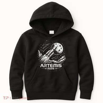 Artemis Launch To The Moon 2026 Kids Hoodie