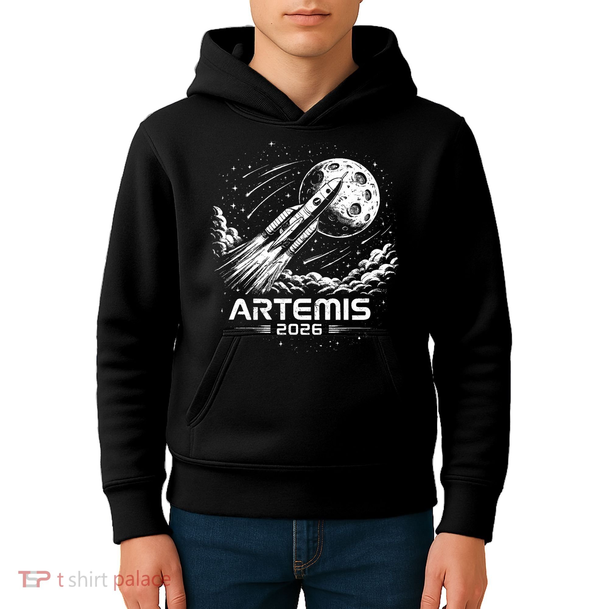 Artemis Launch To The Moon 2026 Kids Hoodie