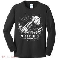 Artemis Launch To The Moon 2026 Kids Long Sleeve Shirt thumb 0