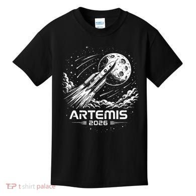 Artemis Launch To The Moon 2026 Kids T-Shirt