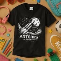 Artemis Launch To The Moon 2026 Kids T-Shirt thumb 3