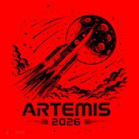 Artemis Launch To The Moon 2026 Santa Hat thumb 1