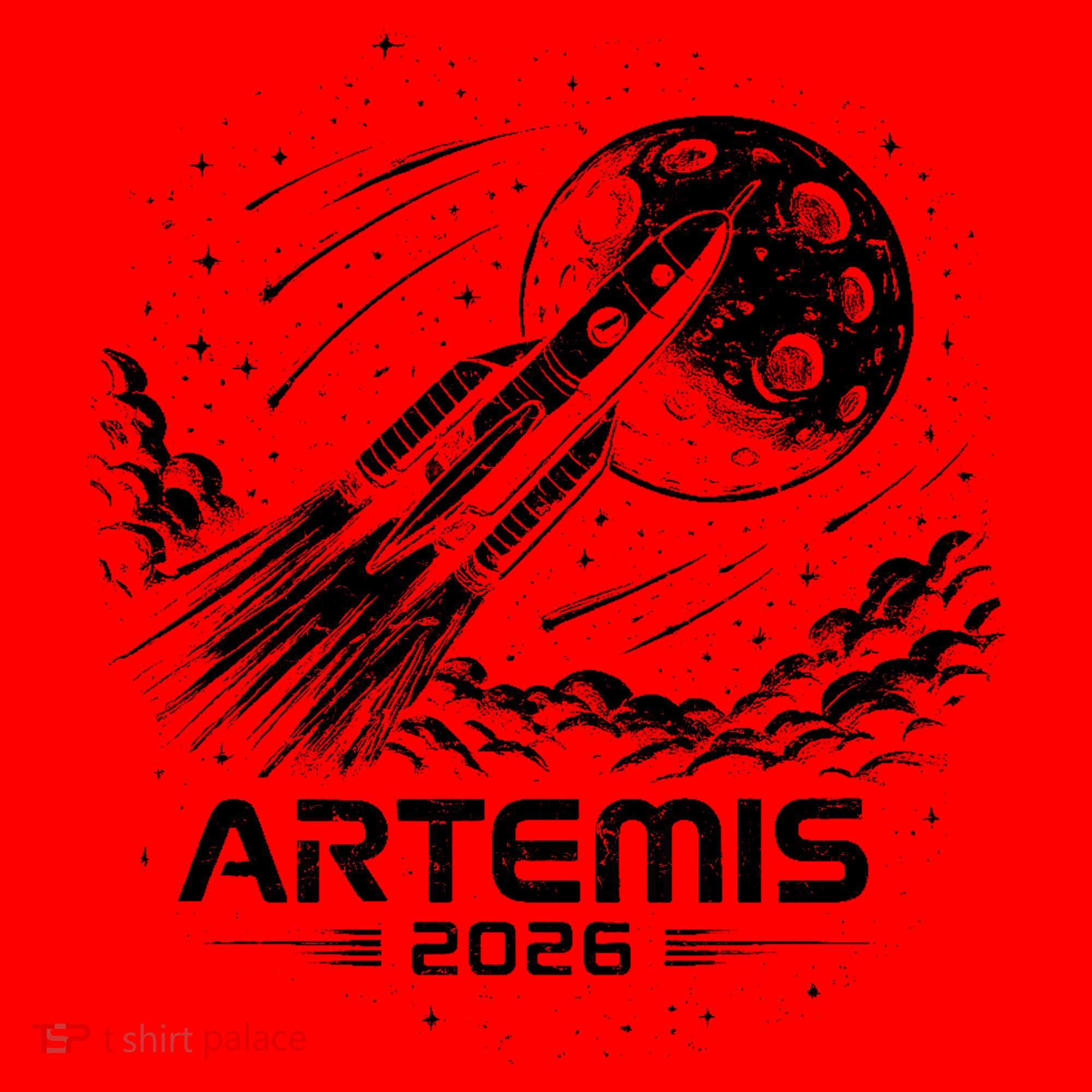 Artemis Launch To The Moon 2026 Santa Hat