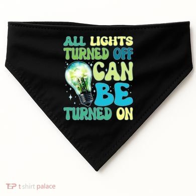 All Lights Turned Off Can Be Turned On USA-Made Doggie Bandana