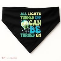 All Lights Turned Off Can Be Turned On USA-Made Doggie Bandana thumb 0